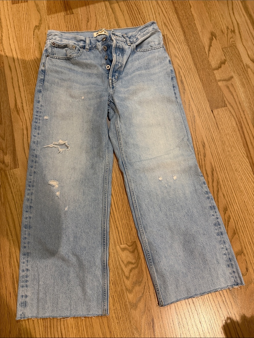 Madewell Low Slung Baggy Crop Jeans, size 26